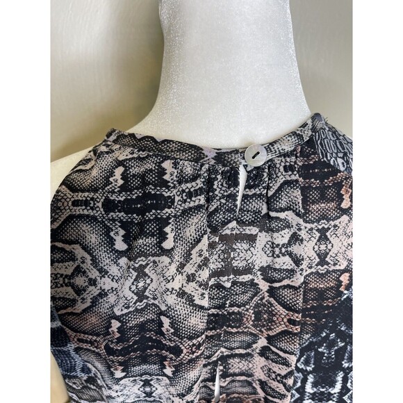 Ramy Brook, Monae Printed Sleeveless Ruffle Mini Dress Small - Picture 7 of 15